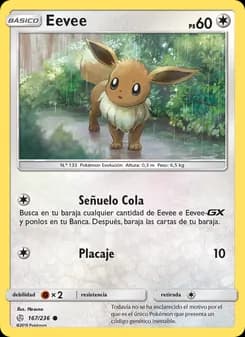 Eevee card in Spanish