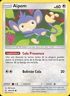 Aipom card in Spanish