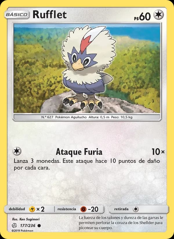 Rufflet card in Spanish