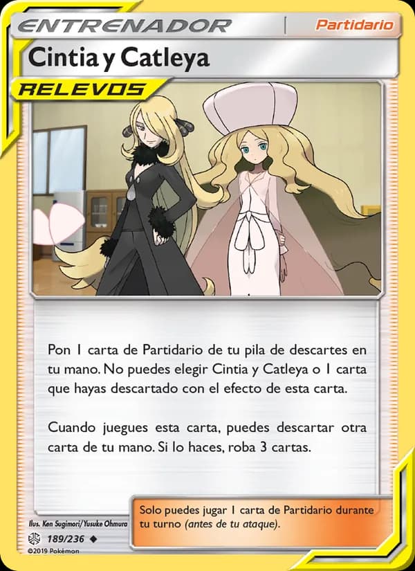 Cintia y Catleya card in Spanish
