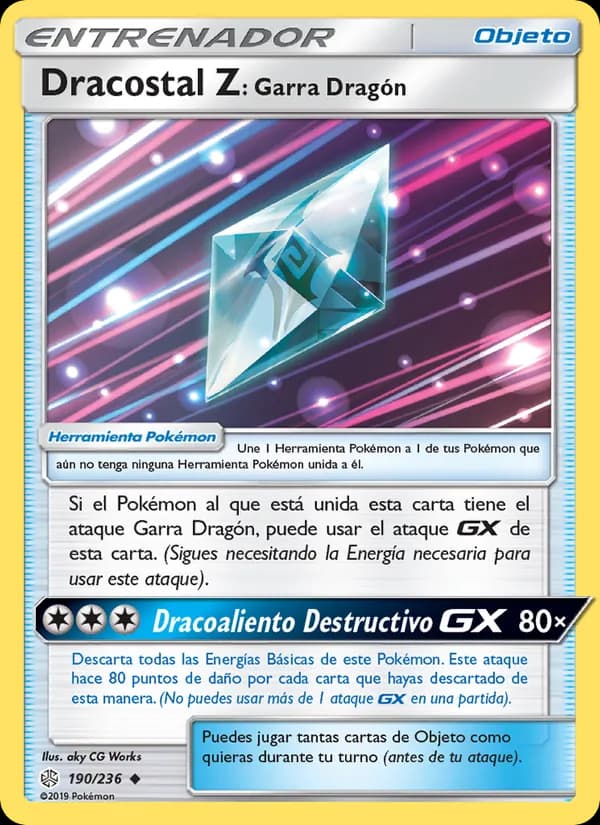 Dracostal Z: Garra Dragón card in Spanish