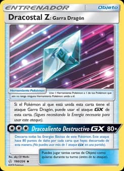 Dracostal Z: Garra Dragón card in Spanish