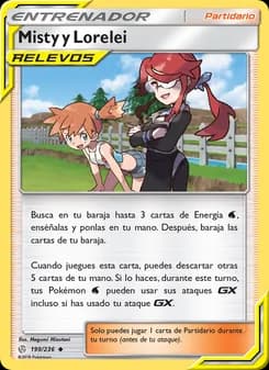 Misty y Lorelei card in Spanish