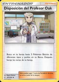 Disposición del Profesor Oak card in Spanish