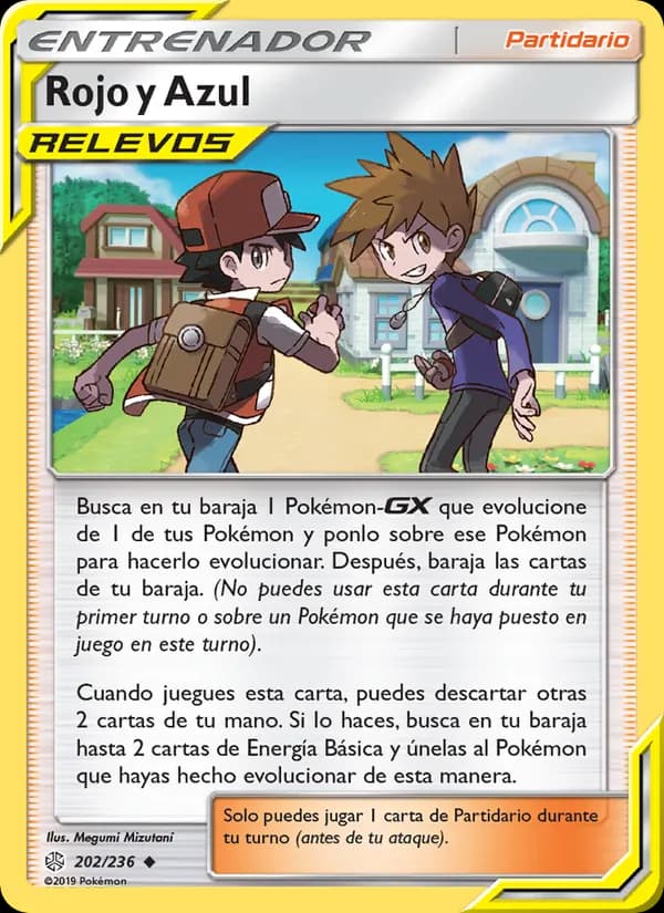 Rojo y Azul card in Spanish