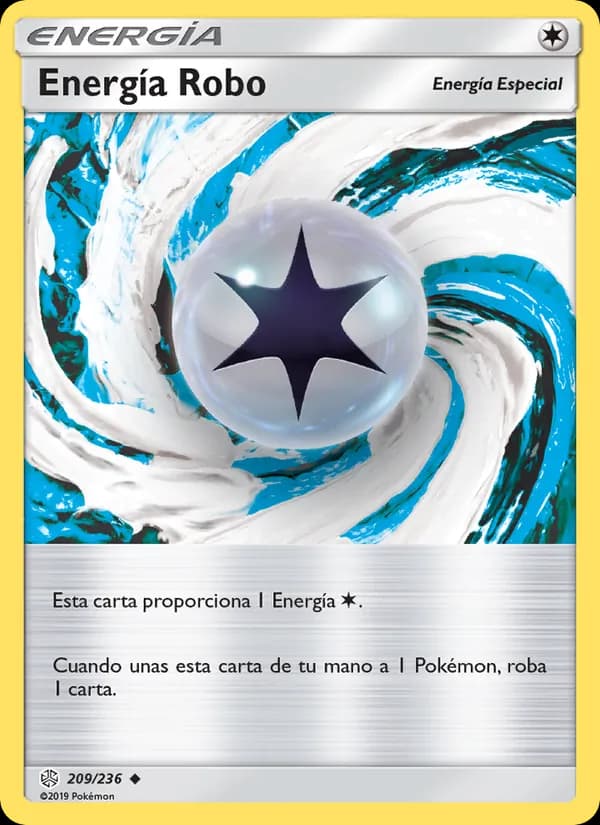 Energía Robo card in Spanish