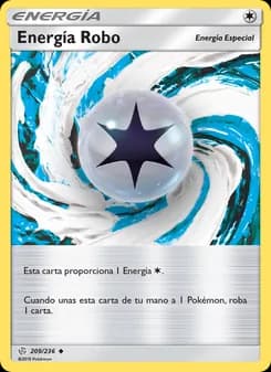 Energía Robo card in Spanish