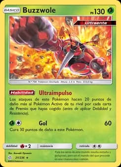 Buzzwole card in Spanish