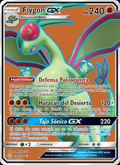 Flygon GX card in Spanish