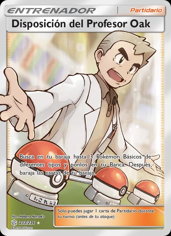 Disposición del Profesor Oak card in Spanish