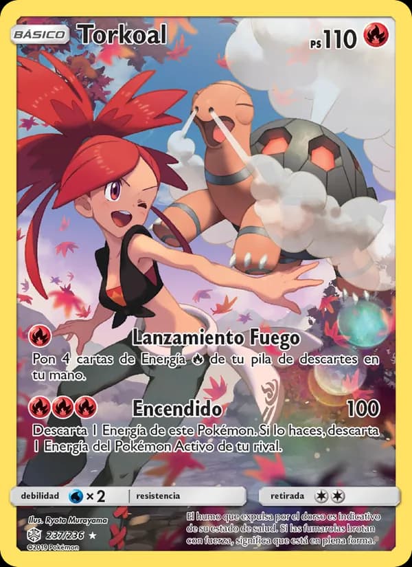Torkoal card in Spanish