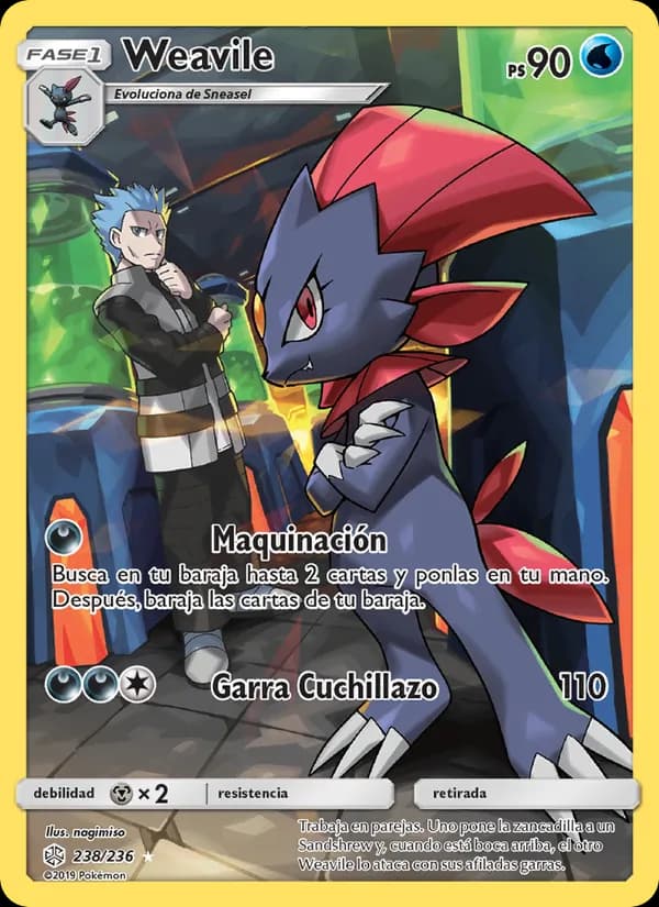 Weavile card in Spanish