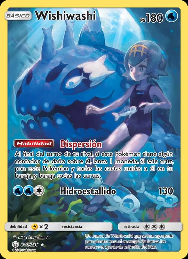Wishiwashi card in Spanish