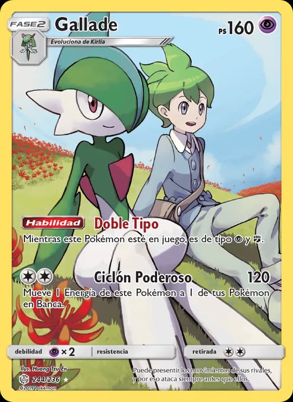 Gallade card in Spanish