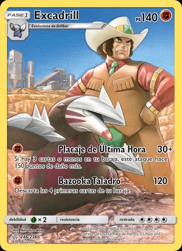 Excadrill card in Spanish