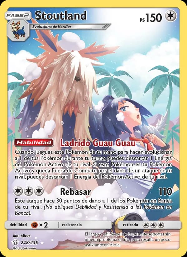 Stoutland card in Spanish