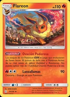 Flareon card in Spanish