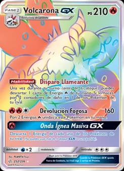 Volcarona GX card in Spanish