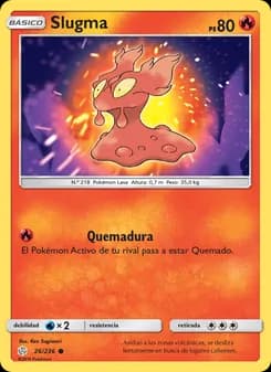Slugma card in Spanish