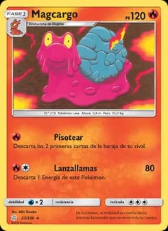 Magcargo card in Spanish
