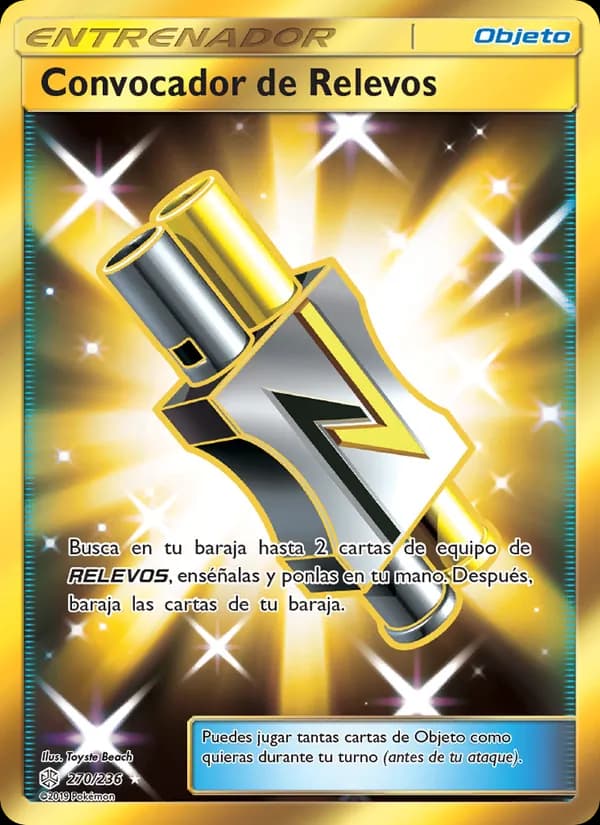 Convocador de Relevos card in Spanish