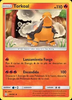 Torkoal card in Spanish