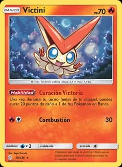 Victini card in Spanish