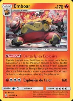 Emboar card in Spanish