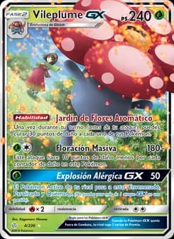 Vileplume GX card in Spanish