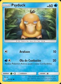 Psyduck card in Spanish