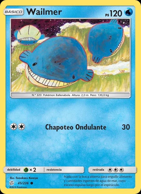 Wailmer card in Spanish