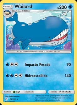 Wailord card in Spanish