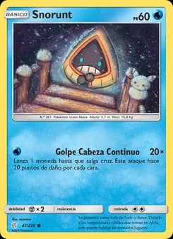 Snorunt card in Spanish