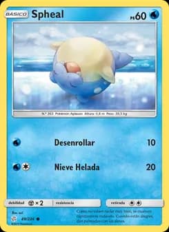 Spheal card in Spanish