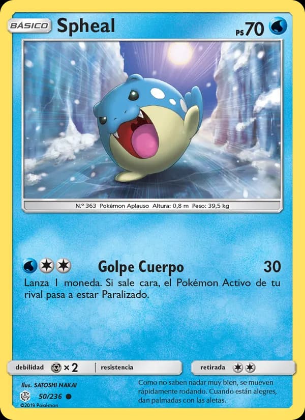 Spheal card in Spanish