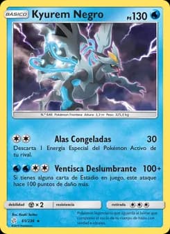Kyurem Negro card in Spanish