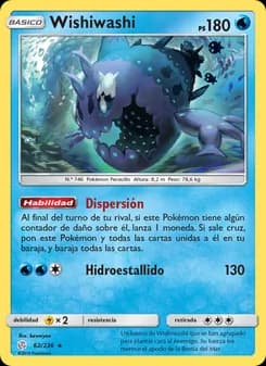 Wishiwashi card in Spanish