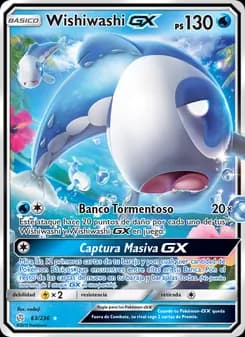 Wishiwashi GX card in Spanish