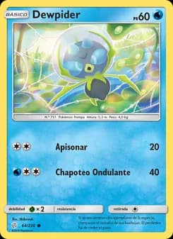Dewpider card in Spanish