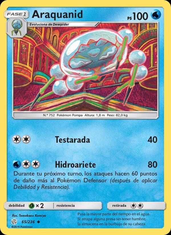 Araquanid card in Spanish