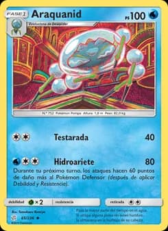 Araquanid card in Spanish