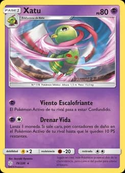 Xatu card in Spanish