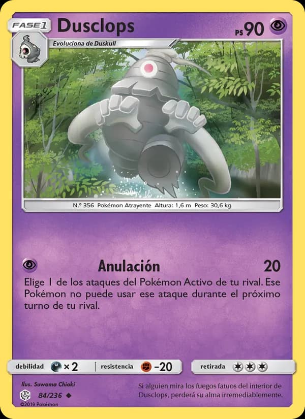 Dusclops card in Spanish