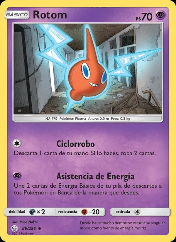 Rotom card in Spanish