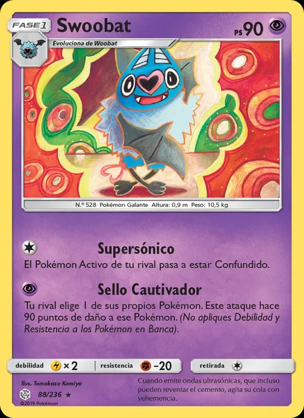 Swoobat card in Spanish