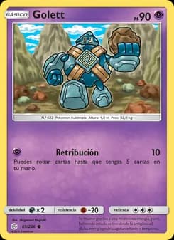 Golett card in Spanish