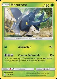 Heracross card in Spanish