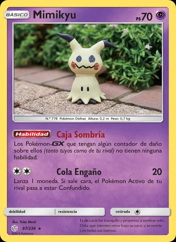 Mimikyu card in Spanish