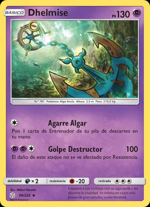 Dhelmise card in Spanish
