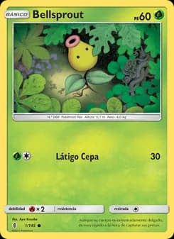 Bellsprout card in Spanish